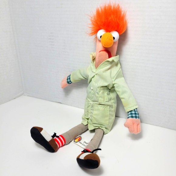 Disney Toys Muppets Beaker Lab Assistant Stuffed Doll 2 Vintage